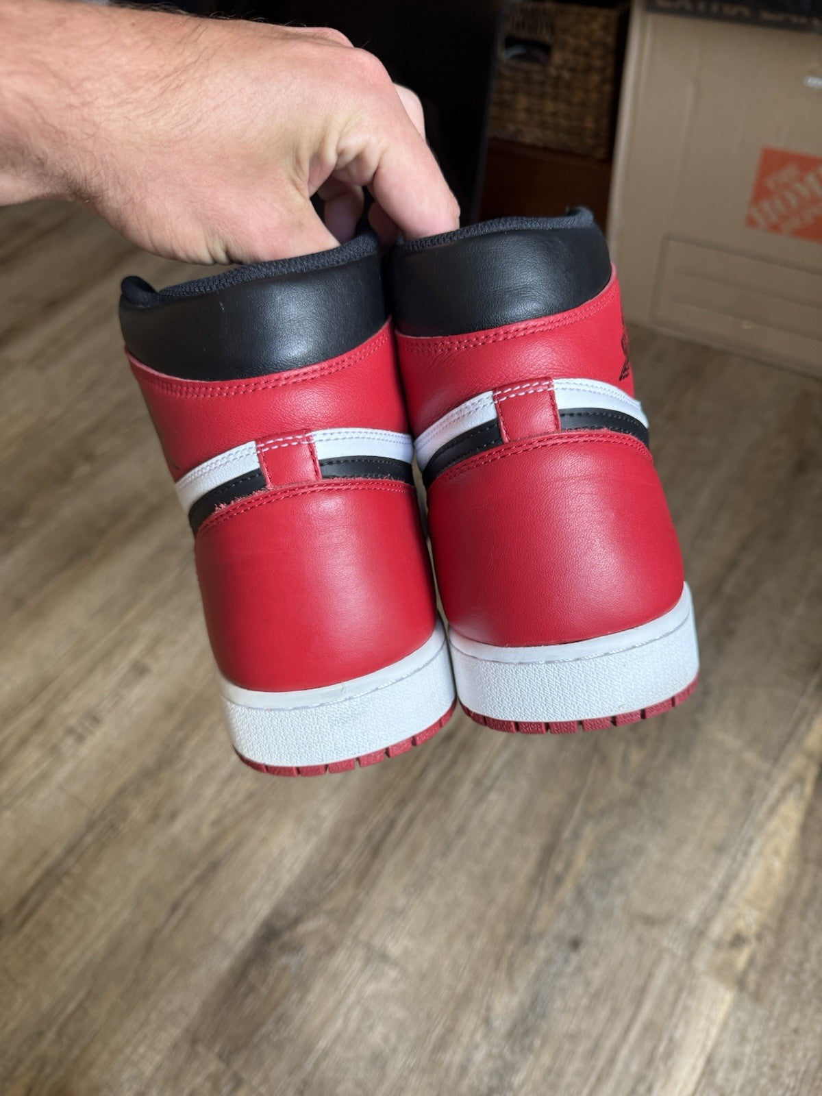 Size 14 - Jordan 1 Retro High OG Black Toe (2016)