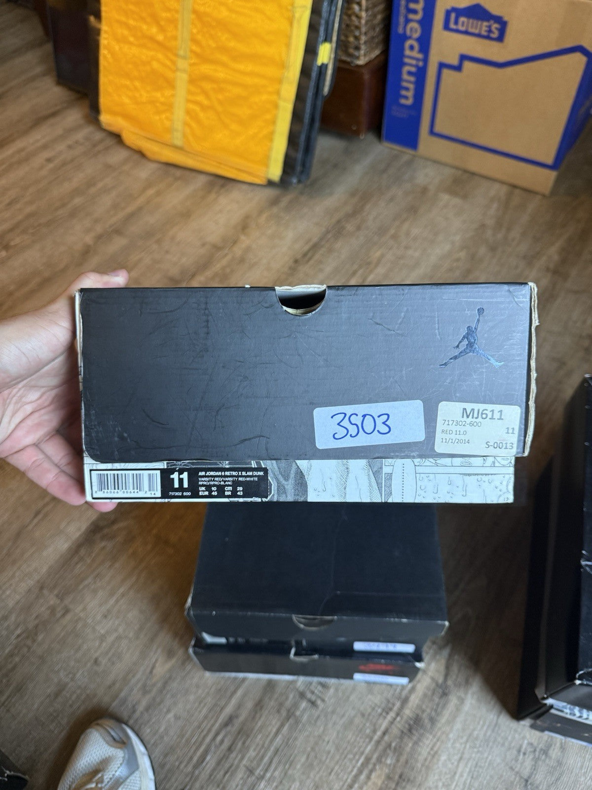 Size 11 - Jordan 6 Retro Slam Dunk (2014)