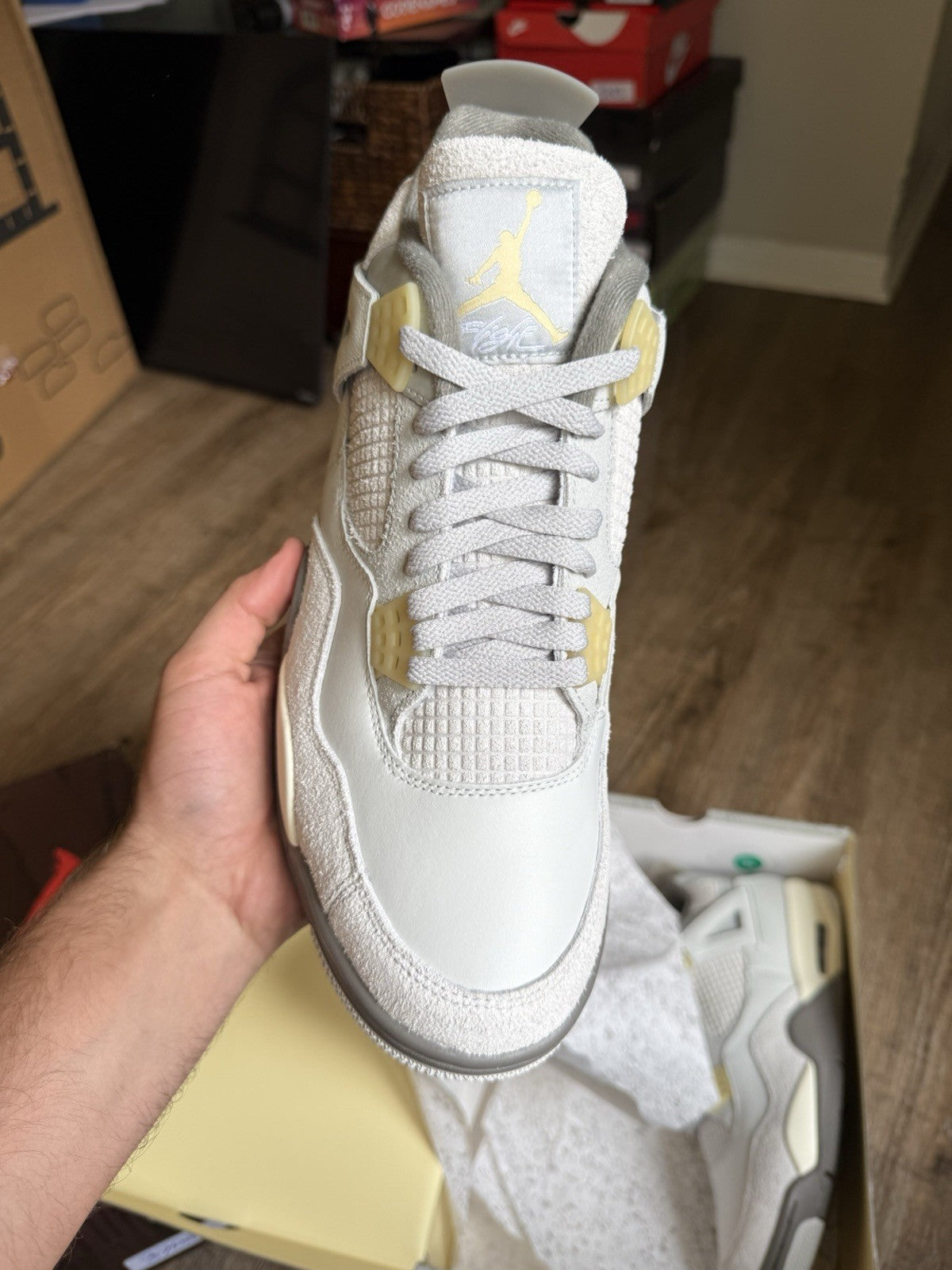Size 11 - Jordan 4 Retro Craft Phonton Dust (New with Box Damage)