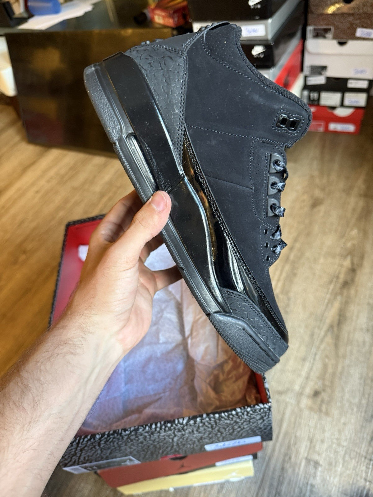 Size 11 -Jordan 3 Retro Black Cat (2025)