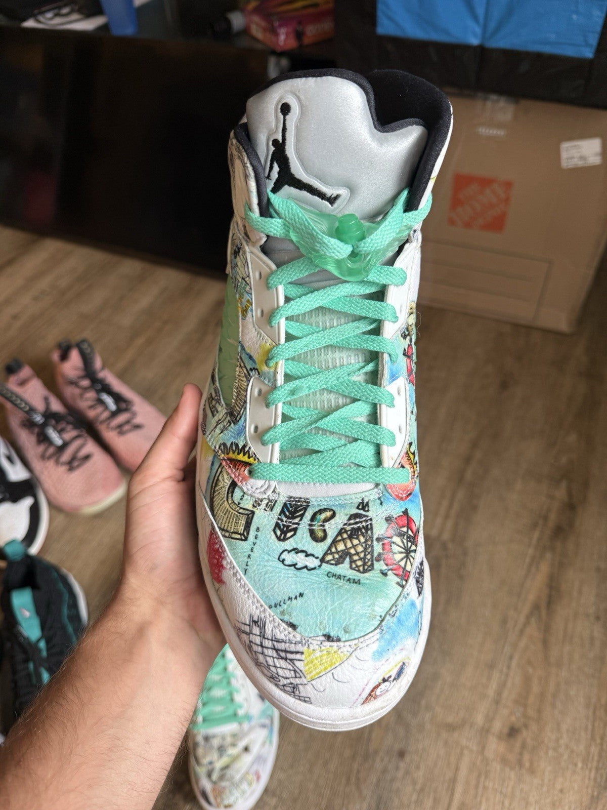 Size 14 - Jordan 5 Retro Wings White