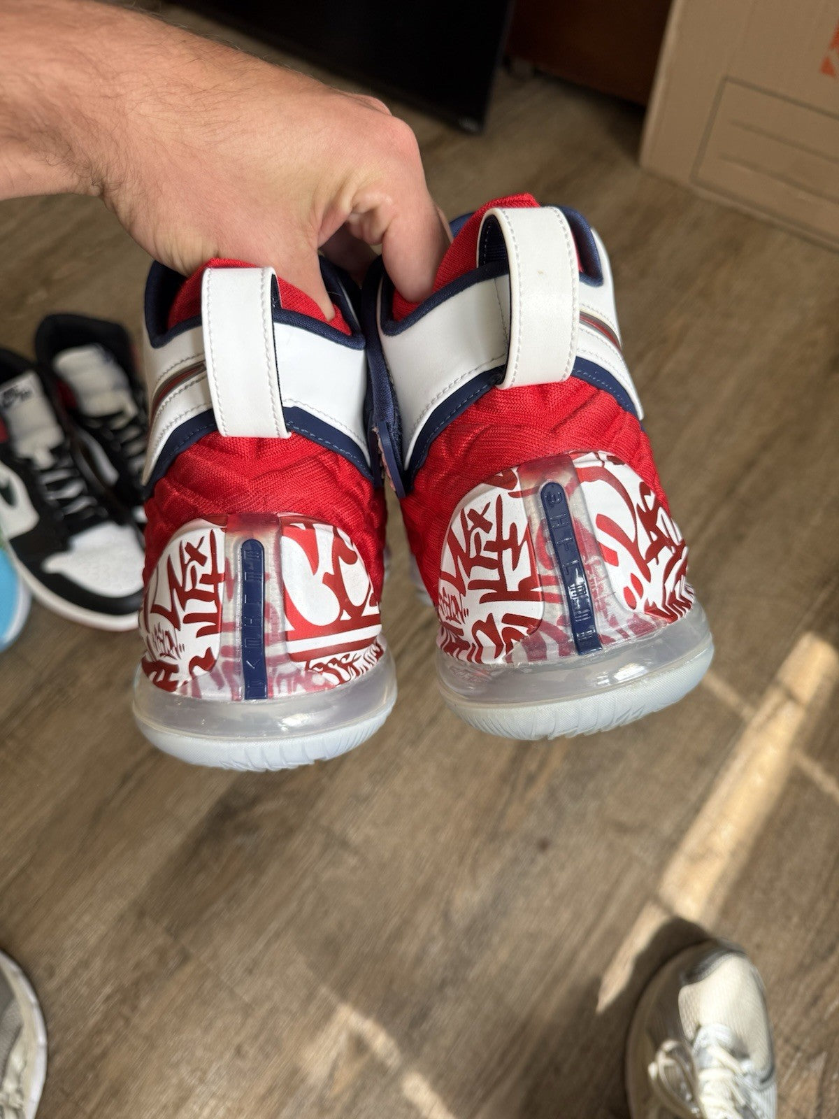 Size 14 - Lebron 17 Graffiti Remix Red