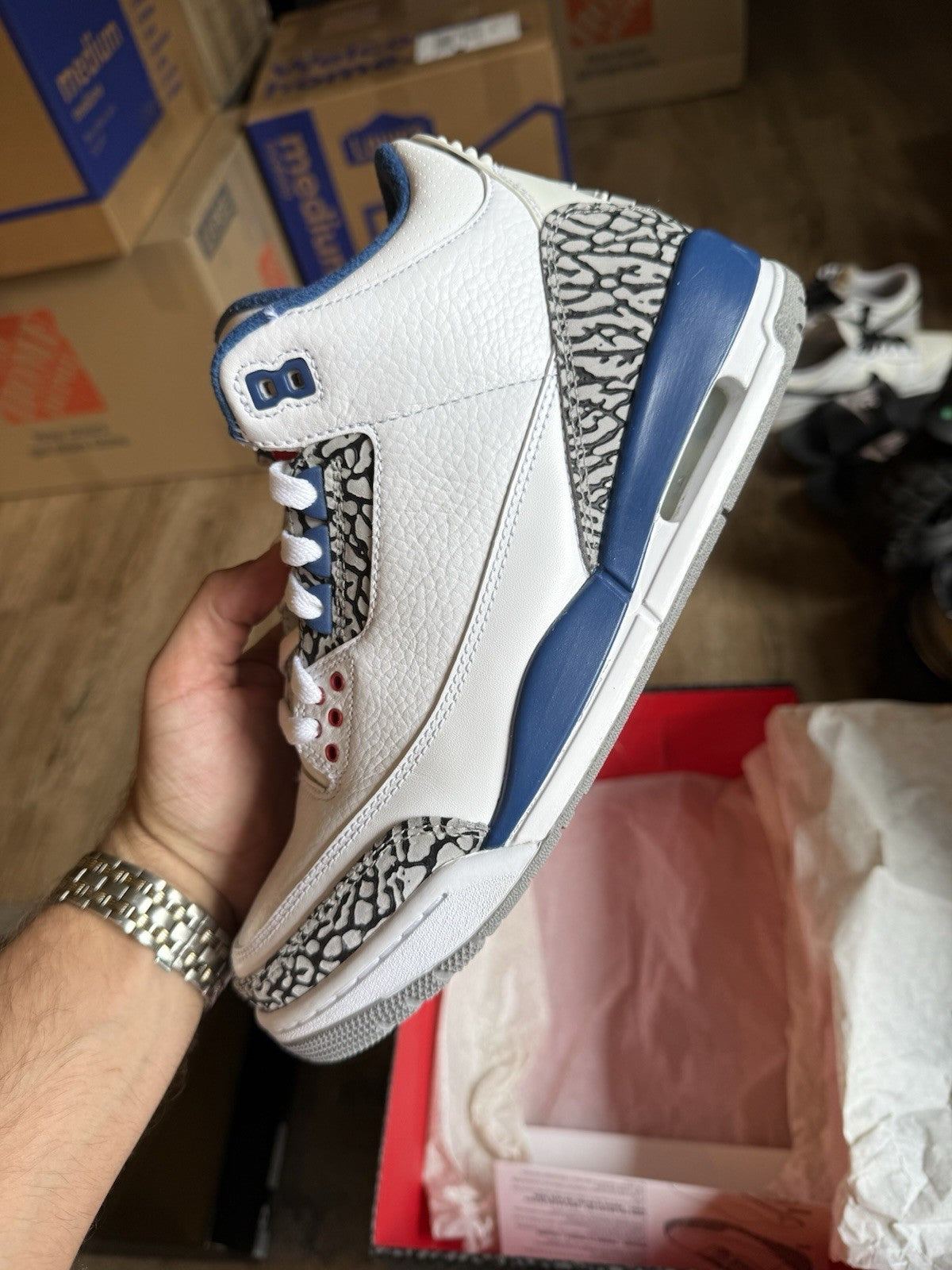 Size 8 - Air Jordan 3 Retro 2011 True Blue