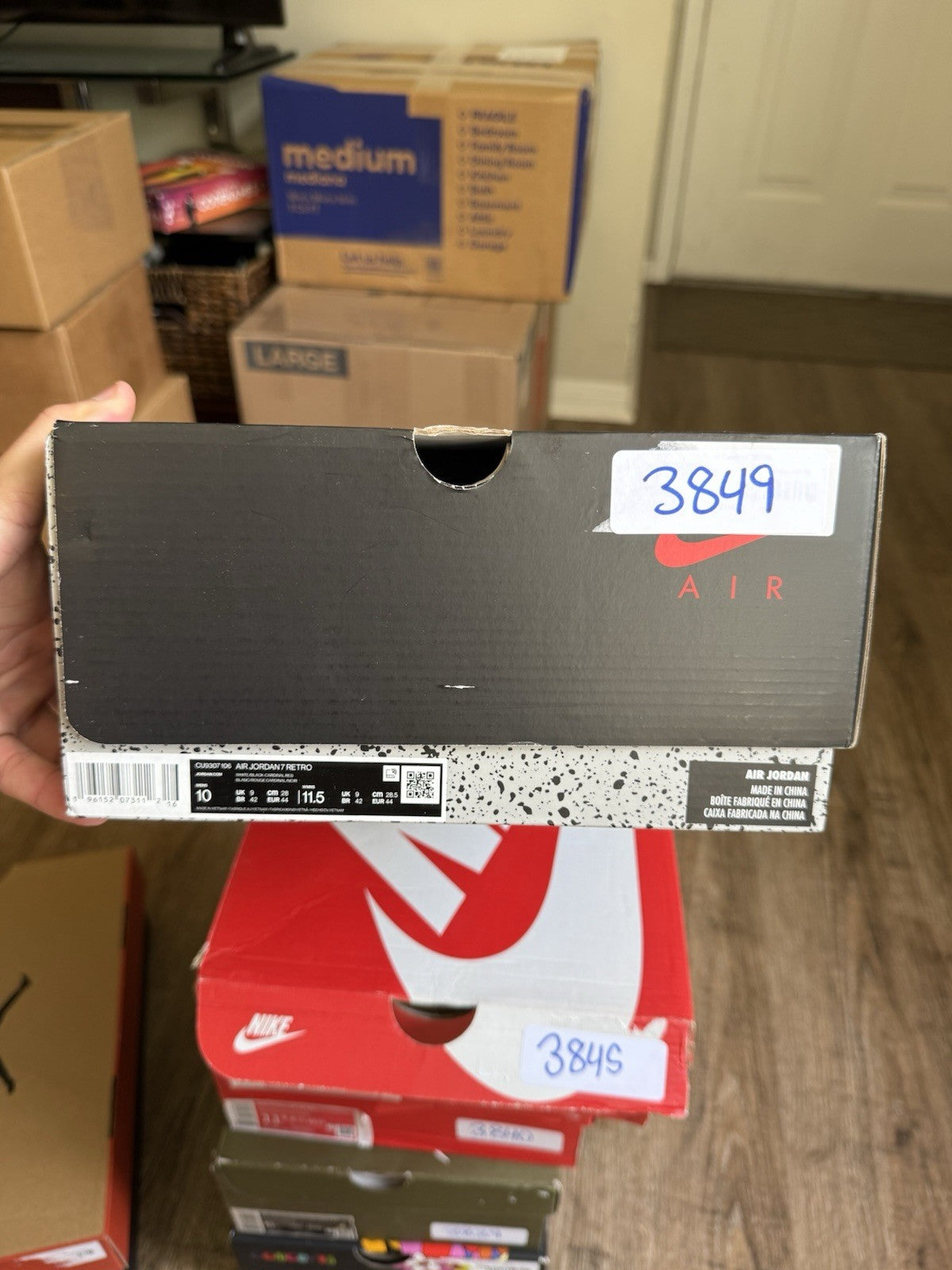Size 10 - Jordan 7 Retro Cardinal (2022)