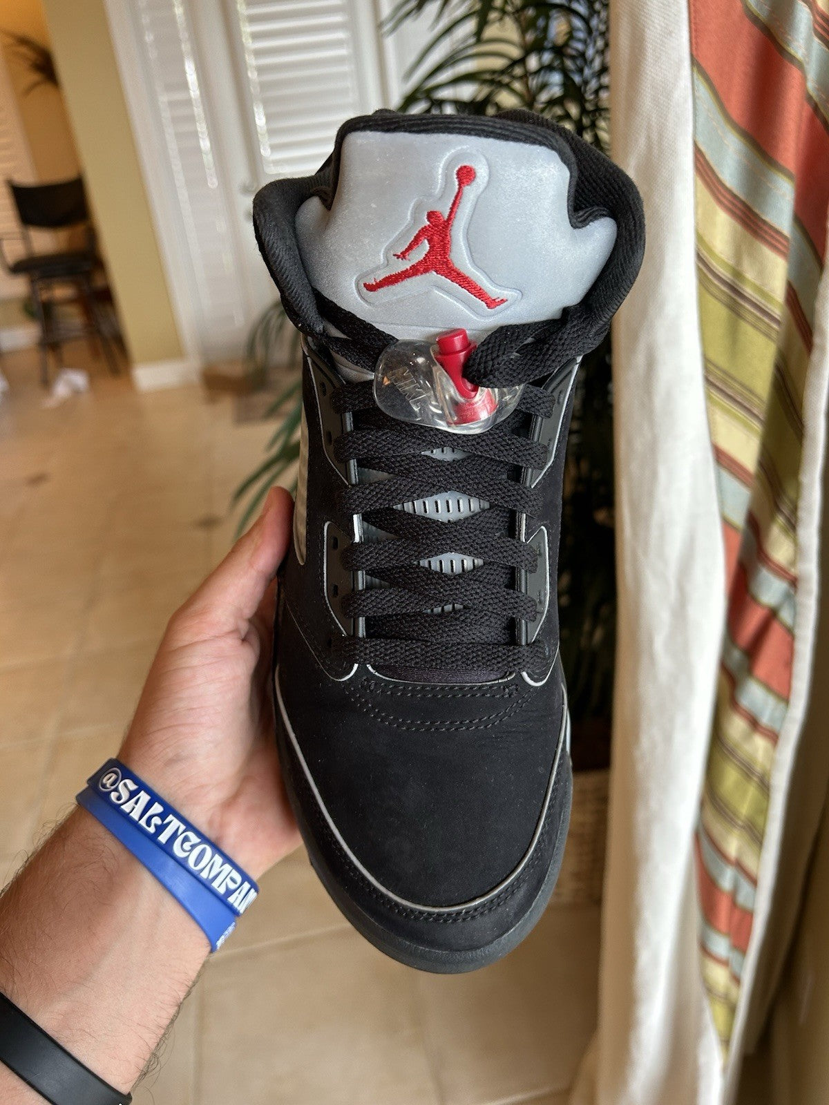 Size 8 - Air Jordan 5 Retro OG Black Metallic Reimagined
