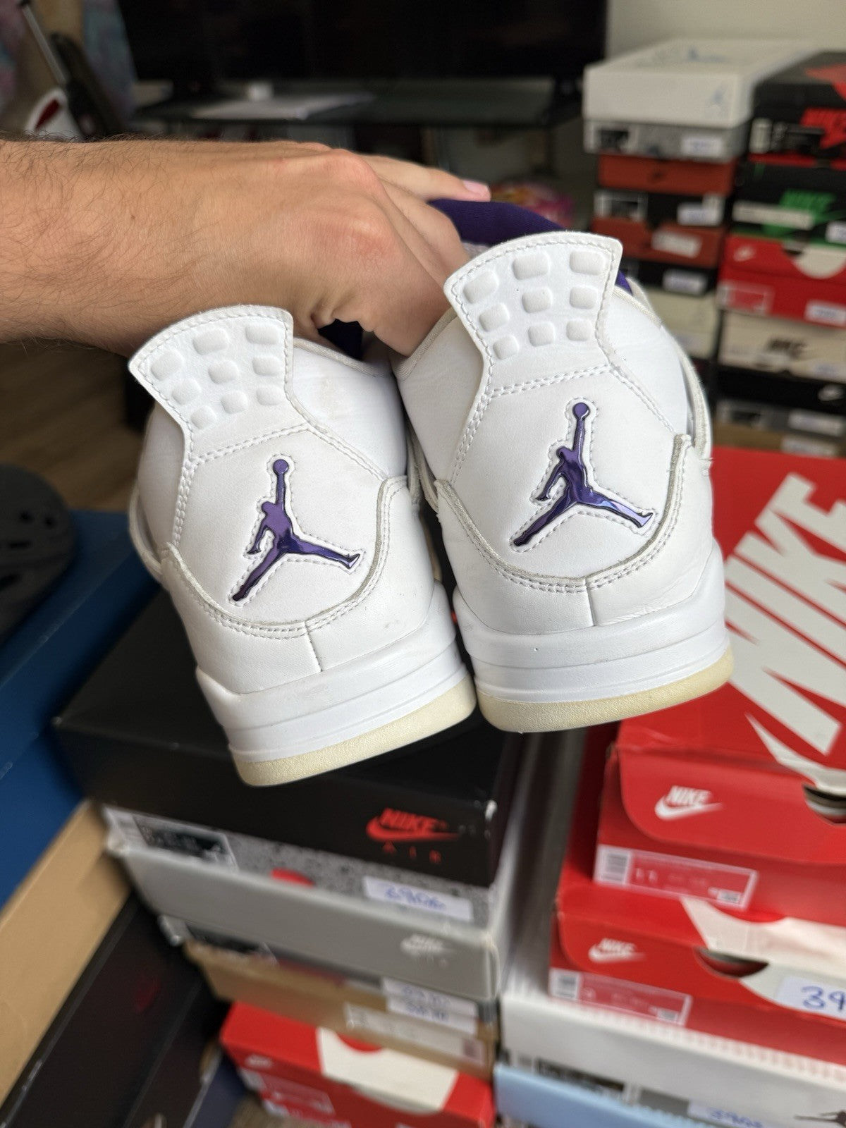 Size 10.5 - Jordan 4 Retro Mid Purple Metallic