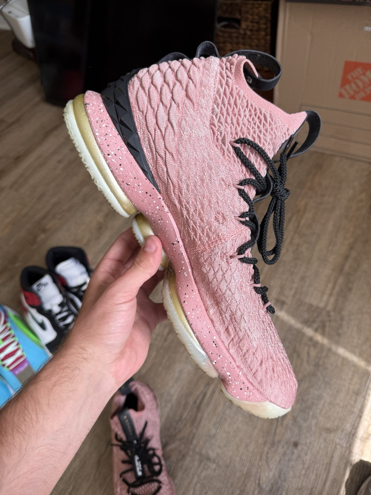 Size 14 - Nike LeBron 15 Rust Pink