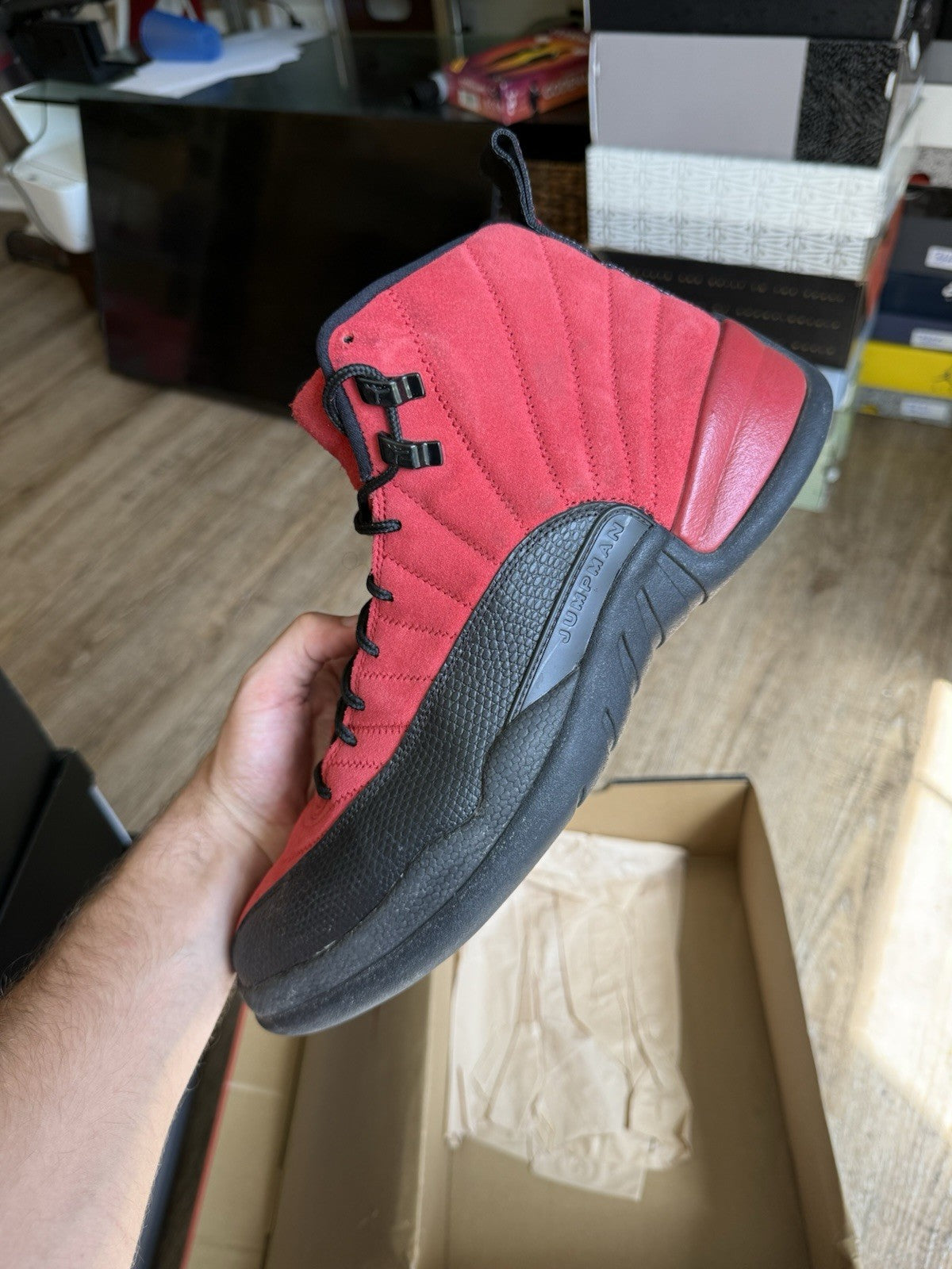 Size 13 - Jordan 12 Retro Reverse Flu Game