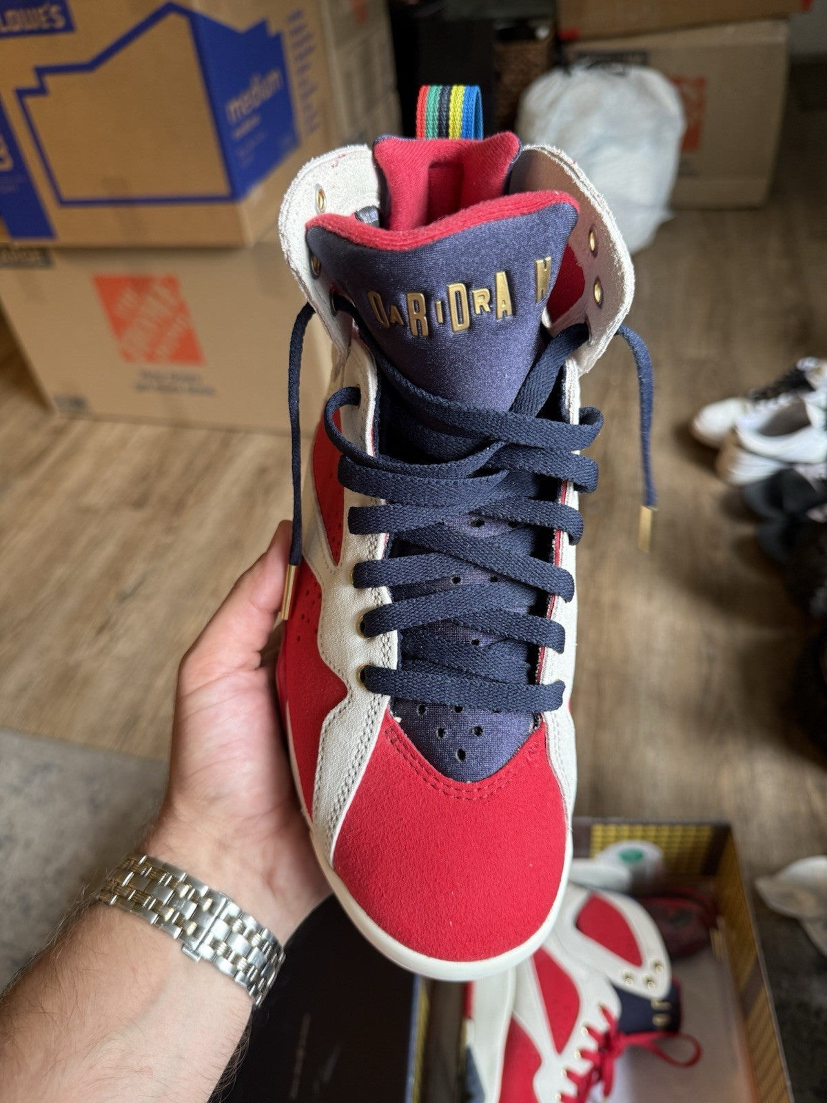 Size 7.5 - Jordan 7 Retro x Trophy Room 'Sheriff In Town'