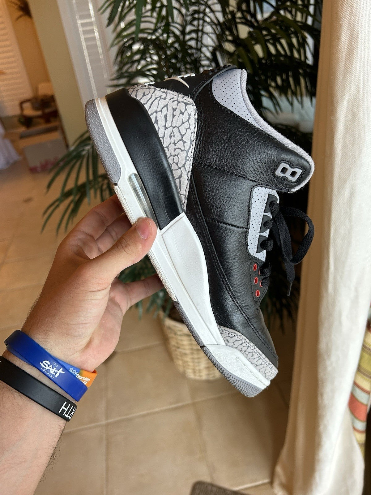 Air Jordan 3 Reimagined Black Cement 2024 Size 9