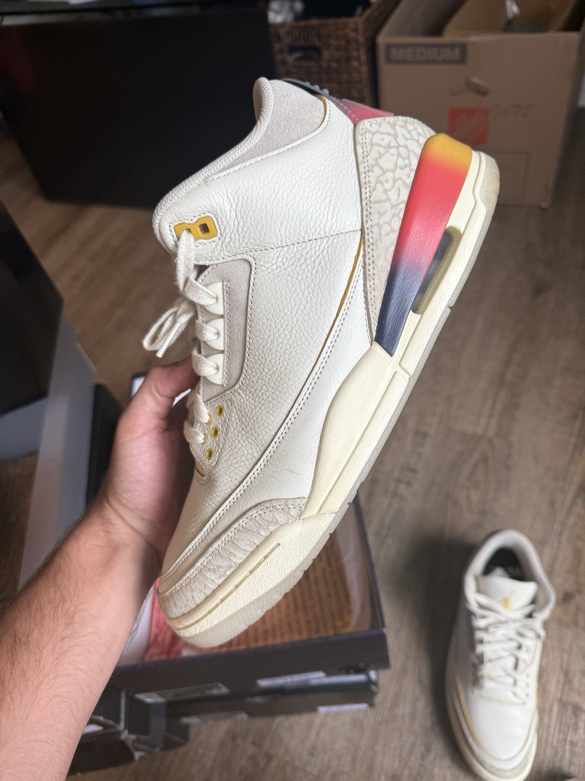 Size 11.5 - Jordan 3 Retro J Balvin Medellin Sunset