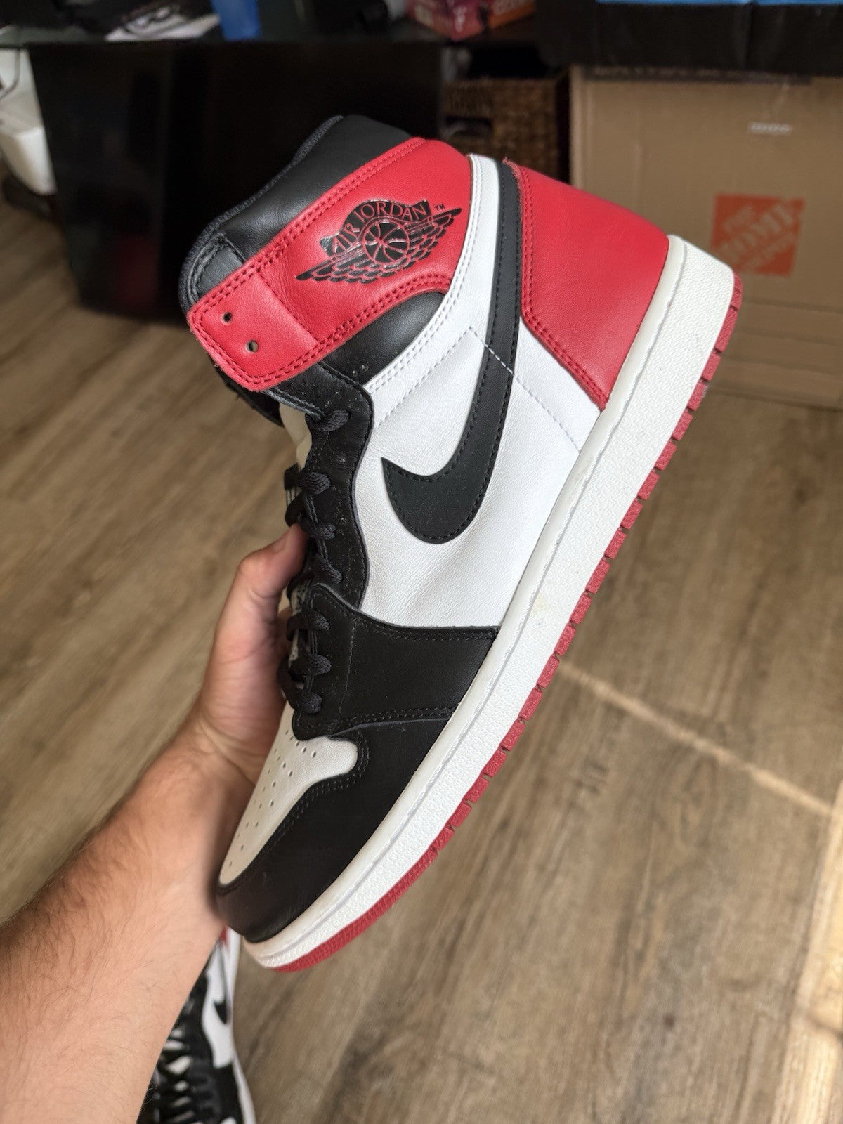 Size 14 - Jordan 1 Retro High OG Black Toe (2016)