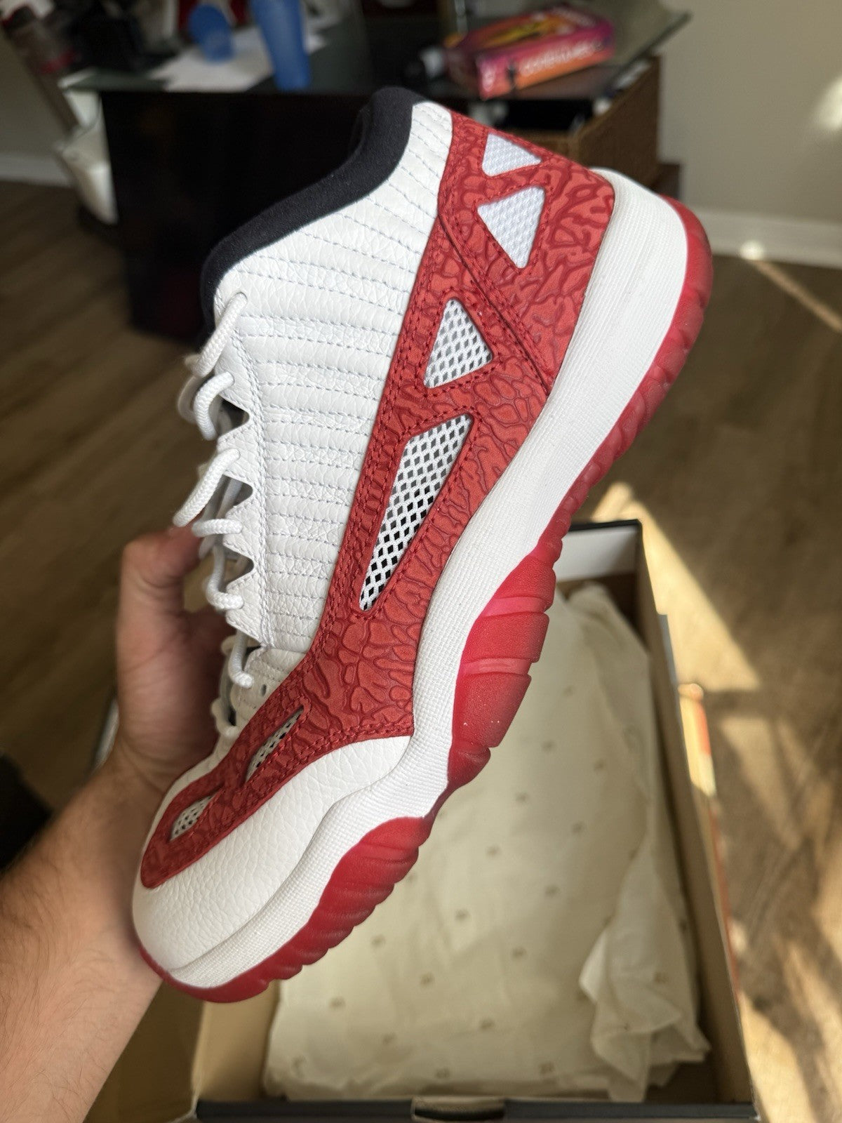 Size 10 - Jordan 11 Retro Low IE Gym Red