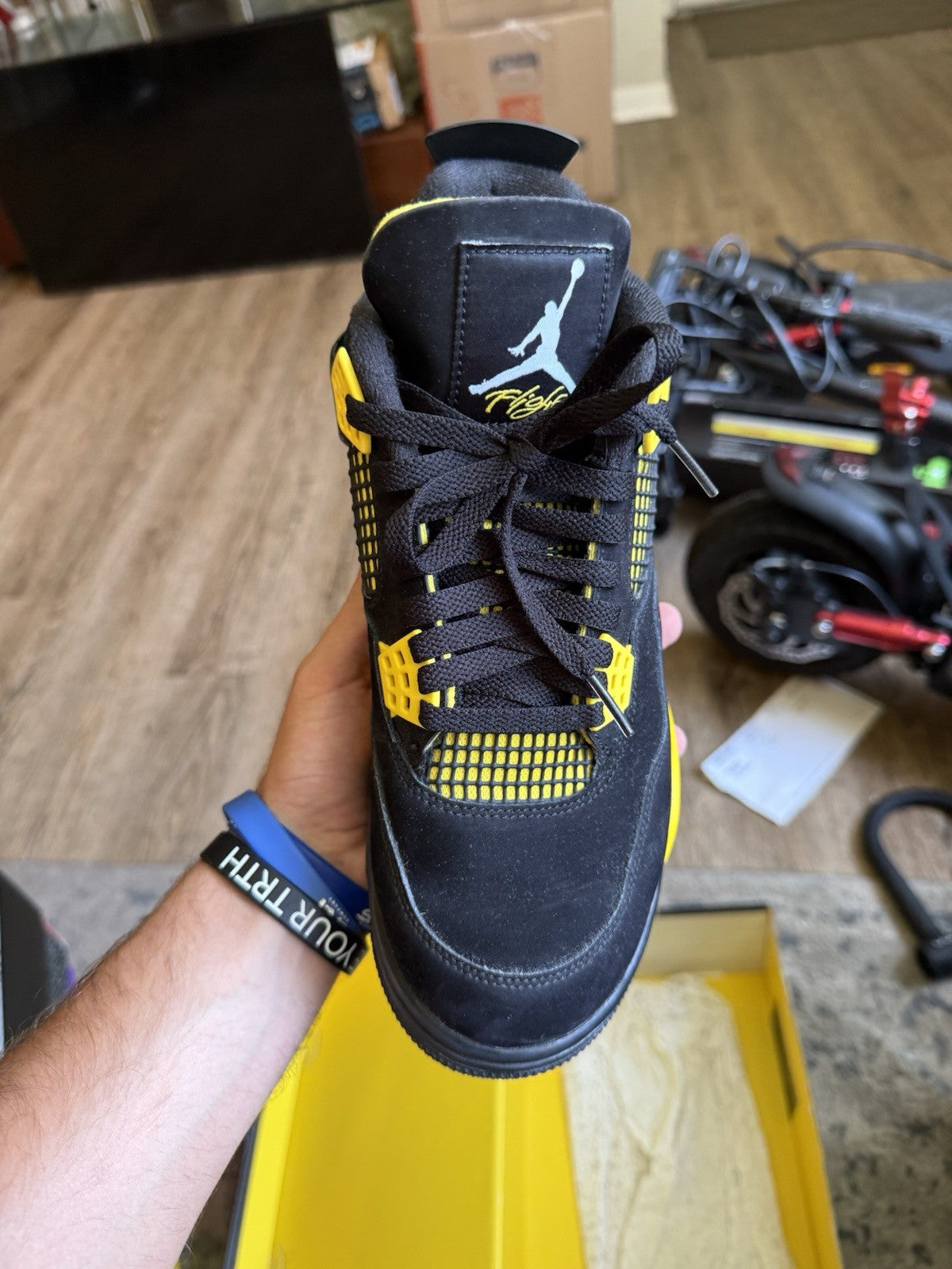 Size 9 - Air Jordan 4 Retro Yellow Thunder