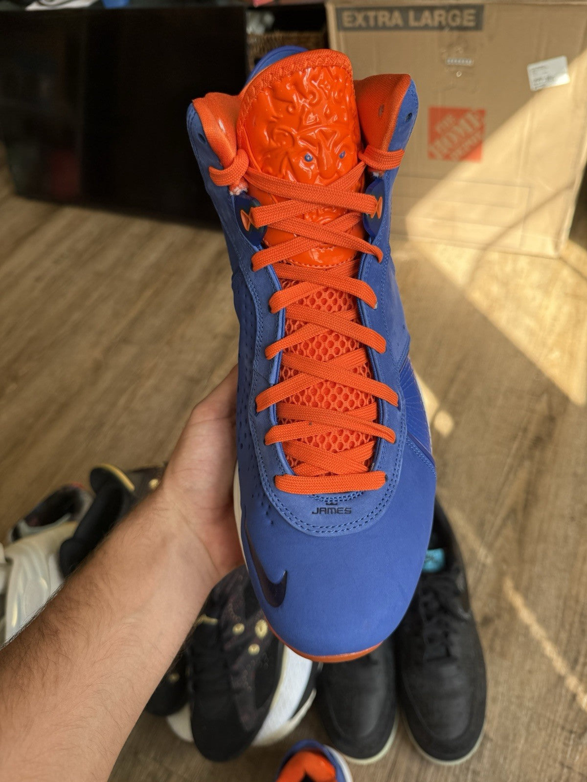 Size 14 - Lebrons 8 Hardwood Classics  (New No Box)