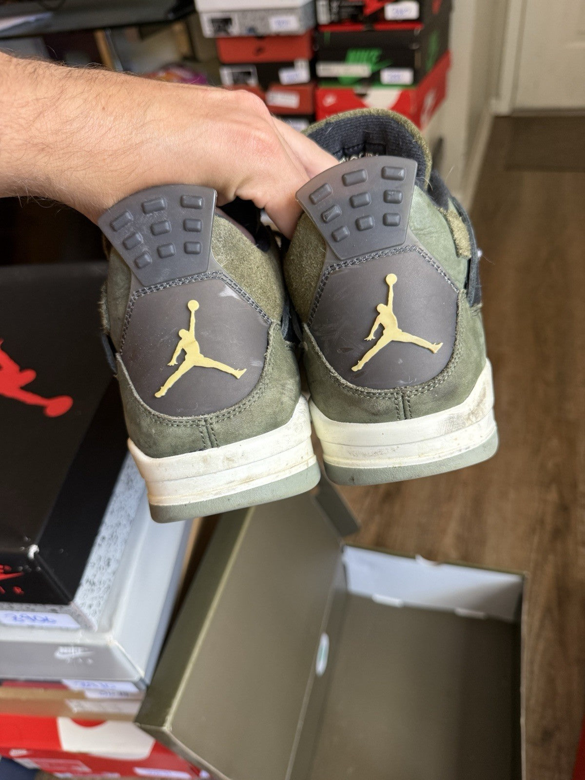 Size 11.5 - Jordan 4 Retro Craft Olive Green