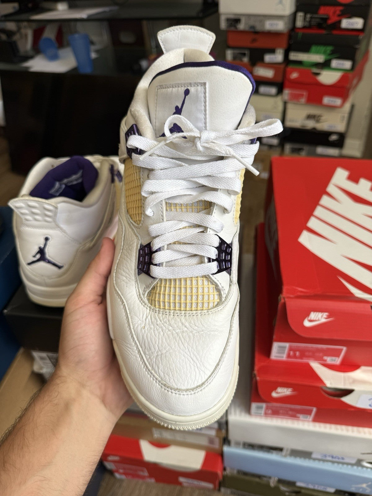 Size 10.5 - Jordan 4 Retro Mid Purple Metallic