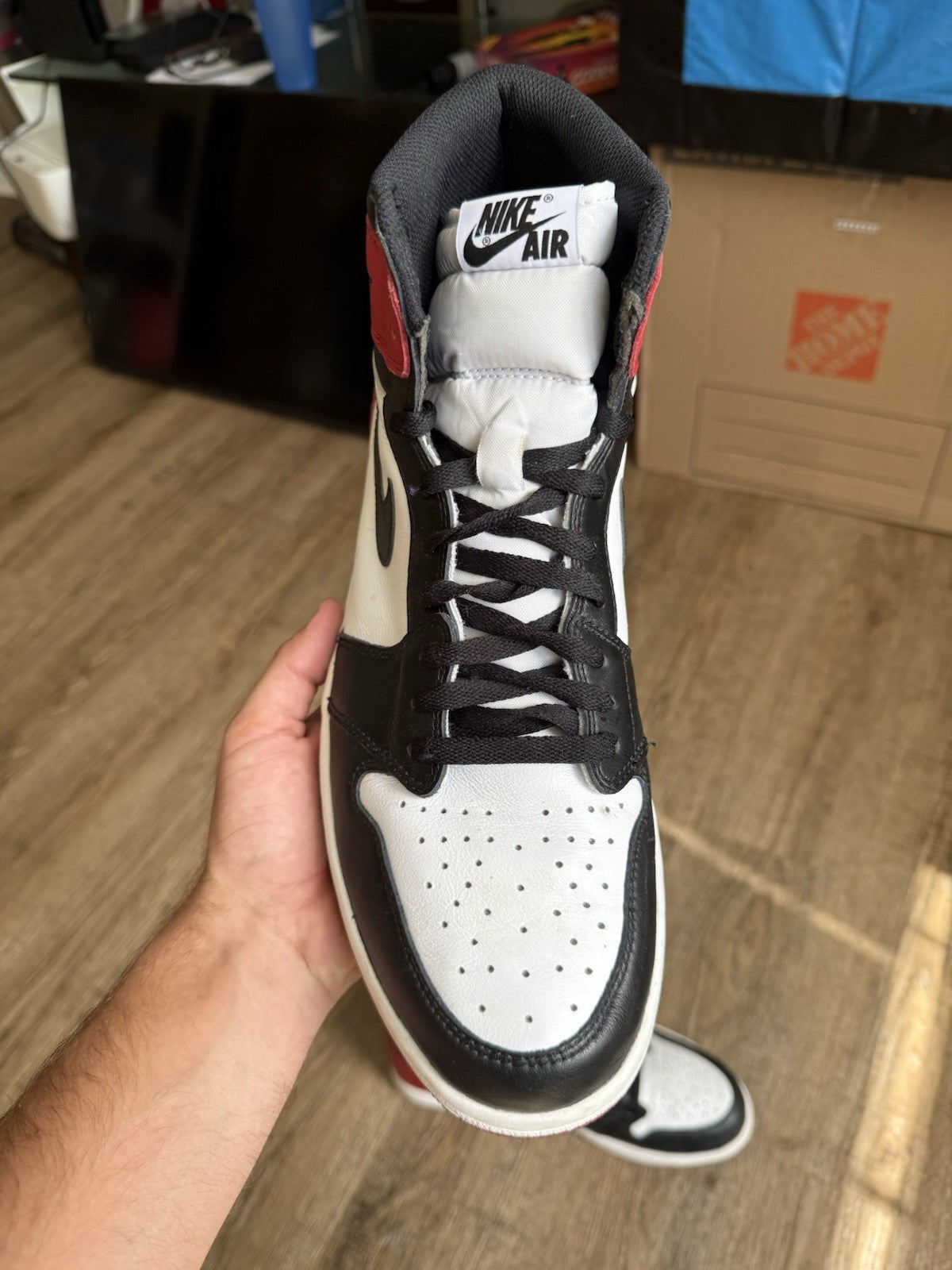Size 14 - Jordan 1 Retro High OG Black Toe (2016)