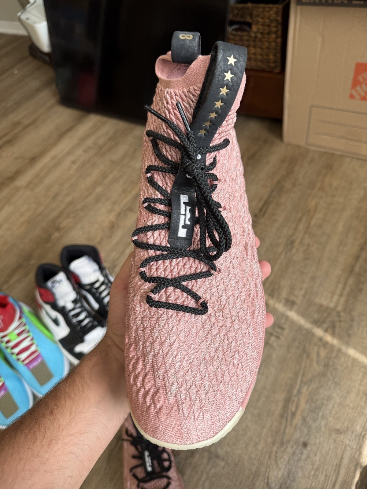 Size 14 - Nike LeBron 15 Rust Pink