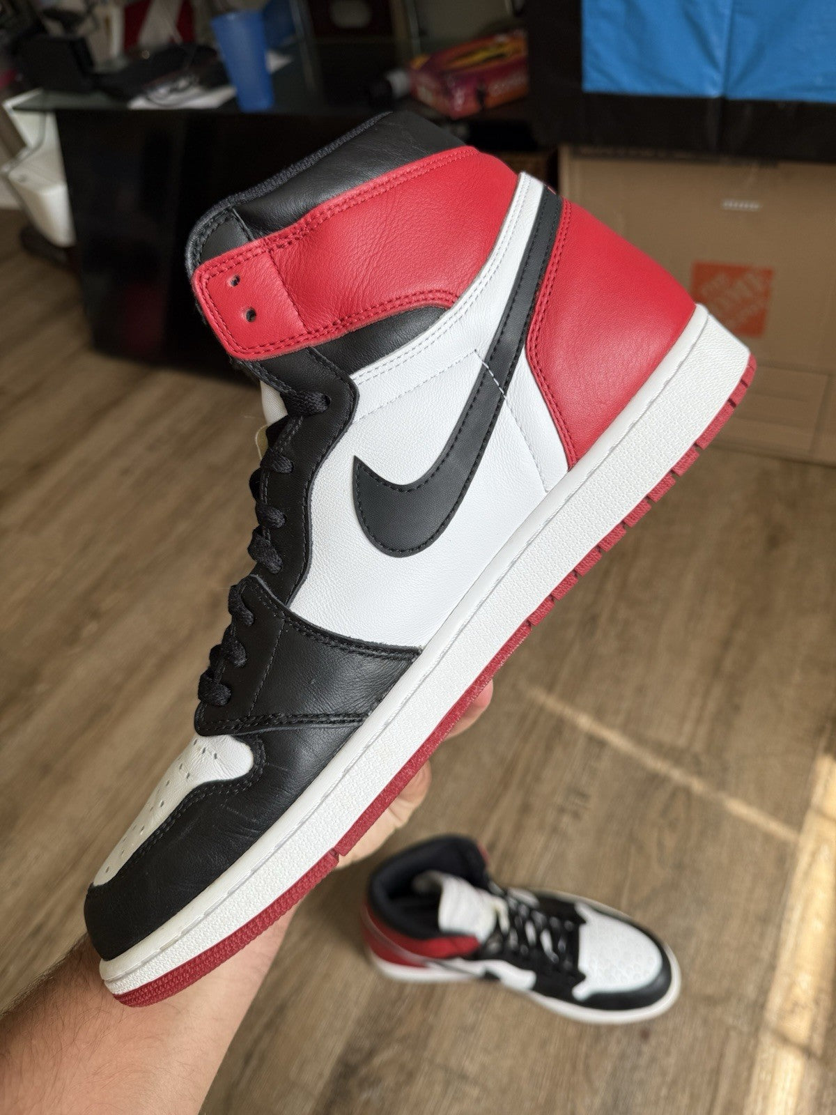 Size 14 - Jordan 1 Retro High OG Black Toe (2016)