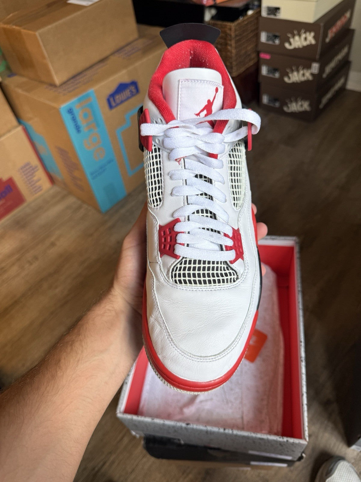 Size 13 - Jordan 4 Retro Fire Red (2020)