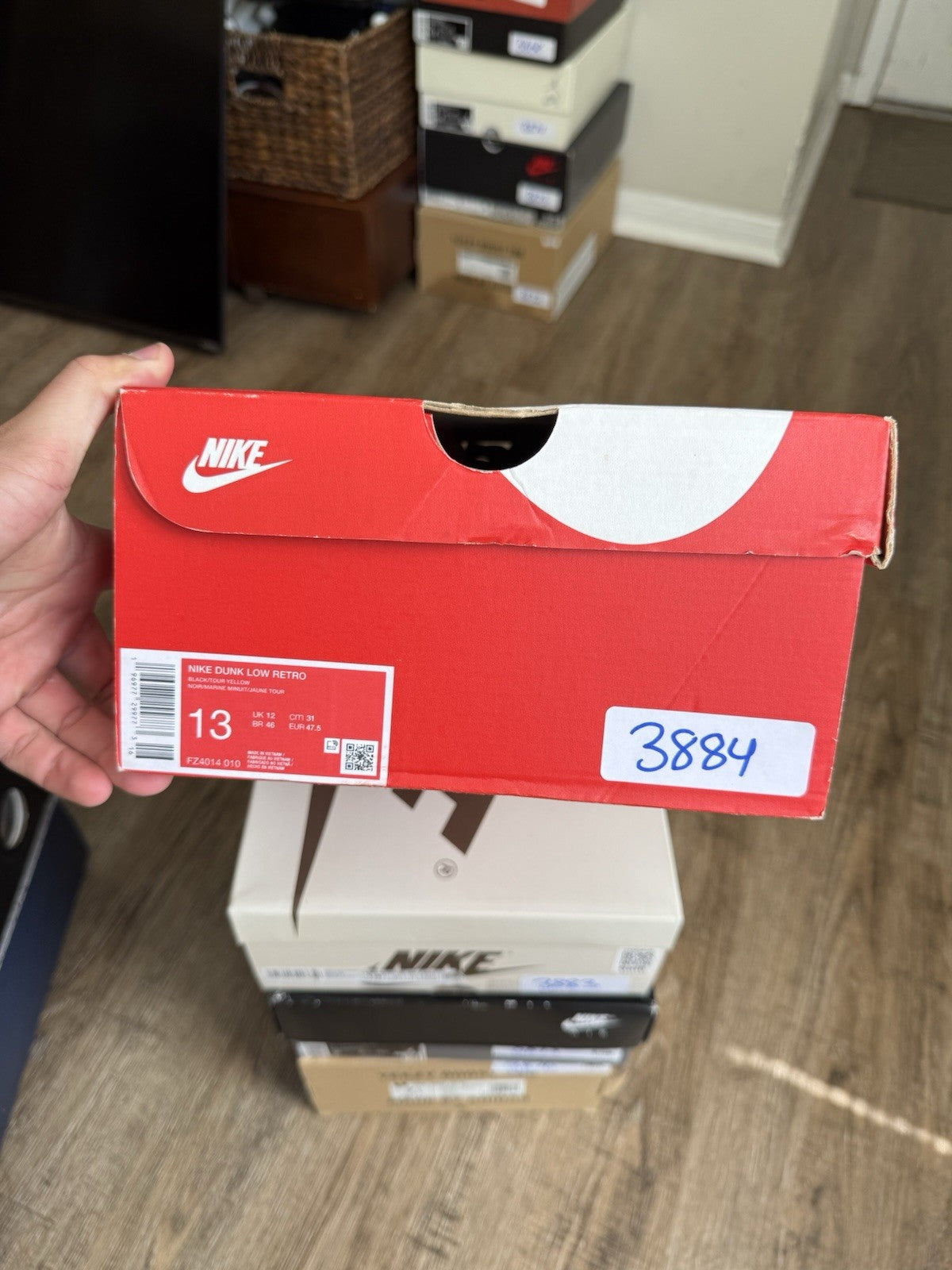 Size 13 - Nike Dunk Low Vintage Michigan