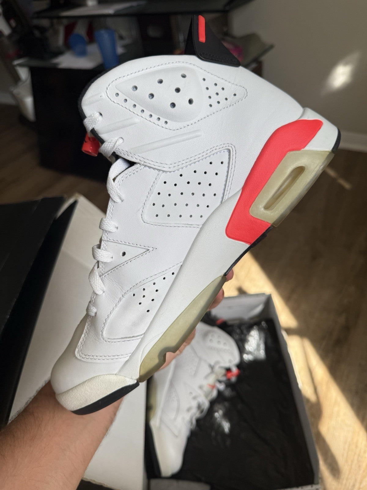 Size 10 - Jordan 6 Retro White Infrared (2014)