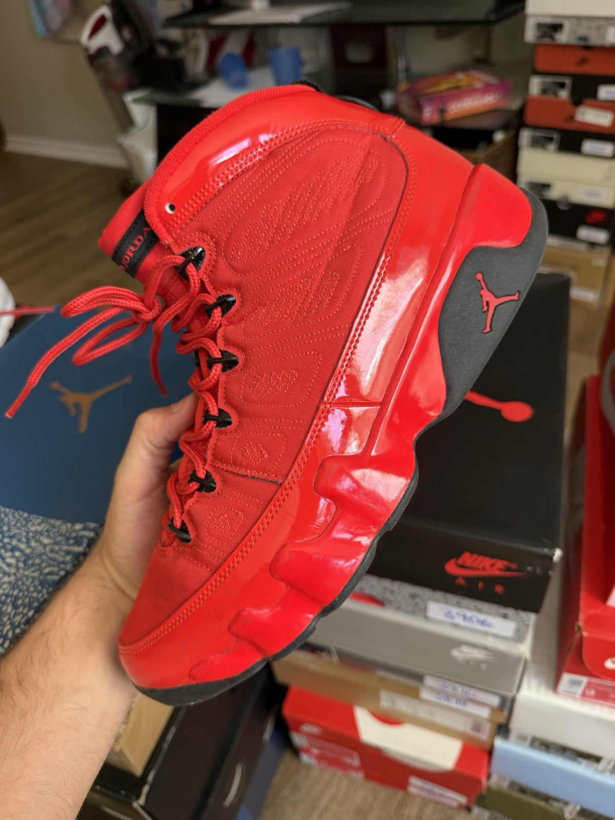 Size 9.5 - Jordan 9 Retro Chile Red