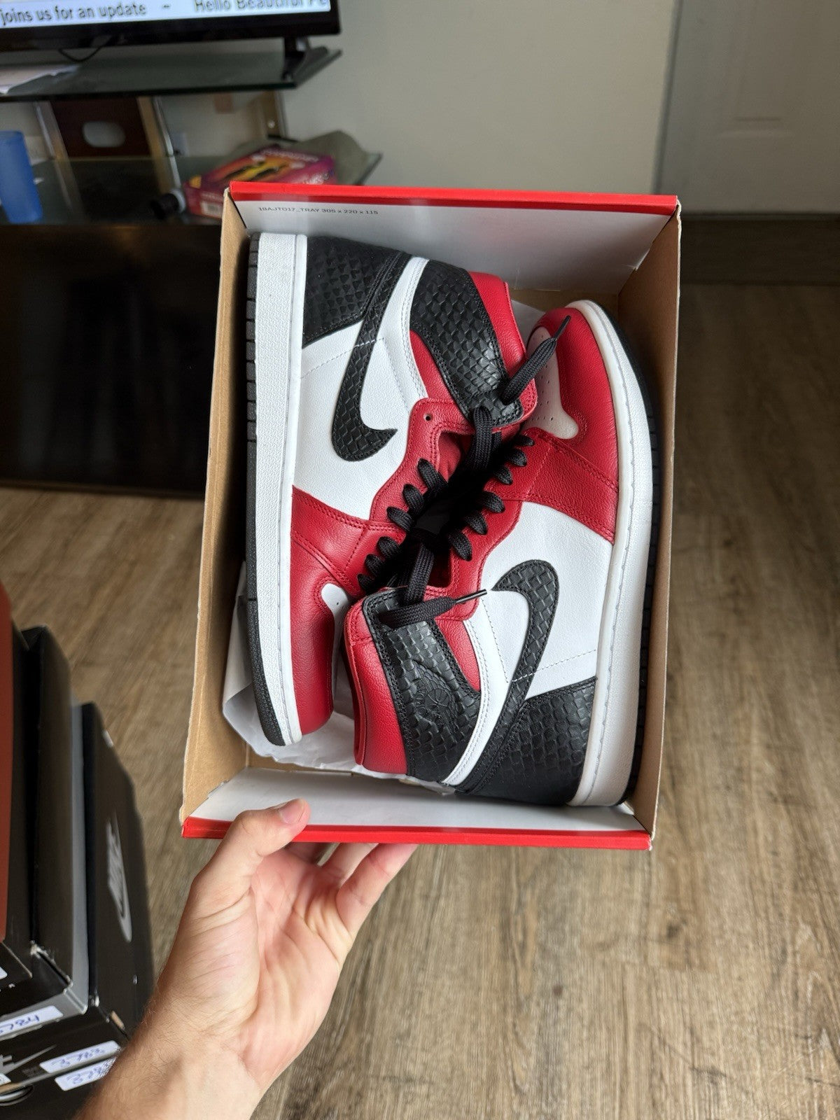 Size 8M/9.5W - Jordan 1 Retro Snakeskin Chicago