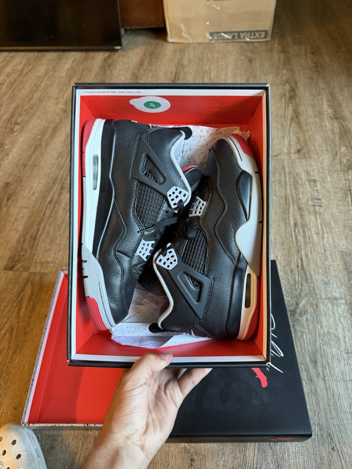 Size 9 - Jordan 4 Retro Bred Reimagined