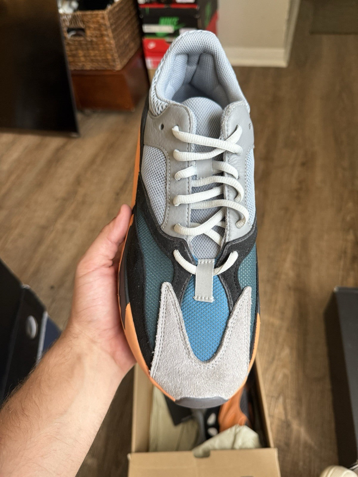 Size 10.5 - adidas Yeezy Boost 700 Wash Orange