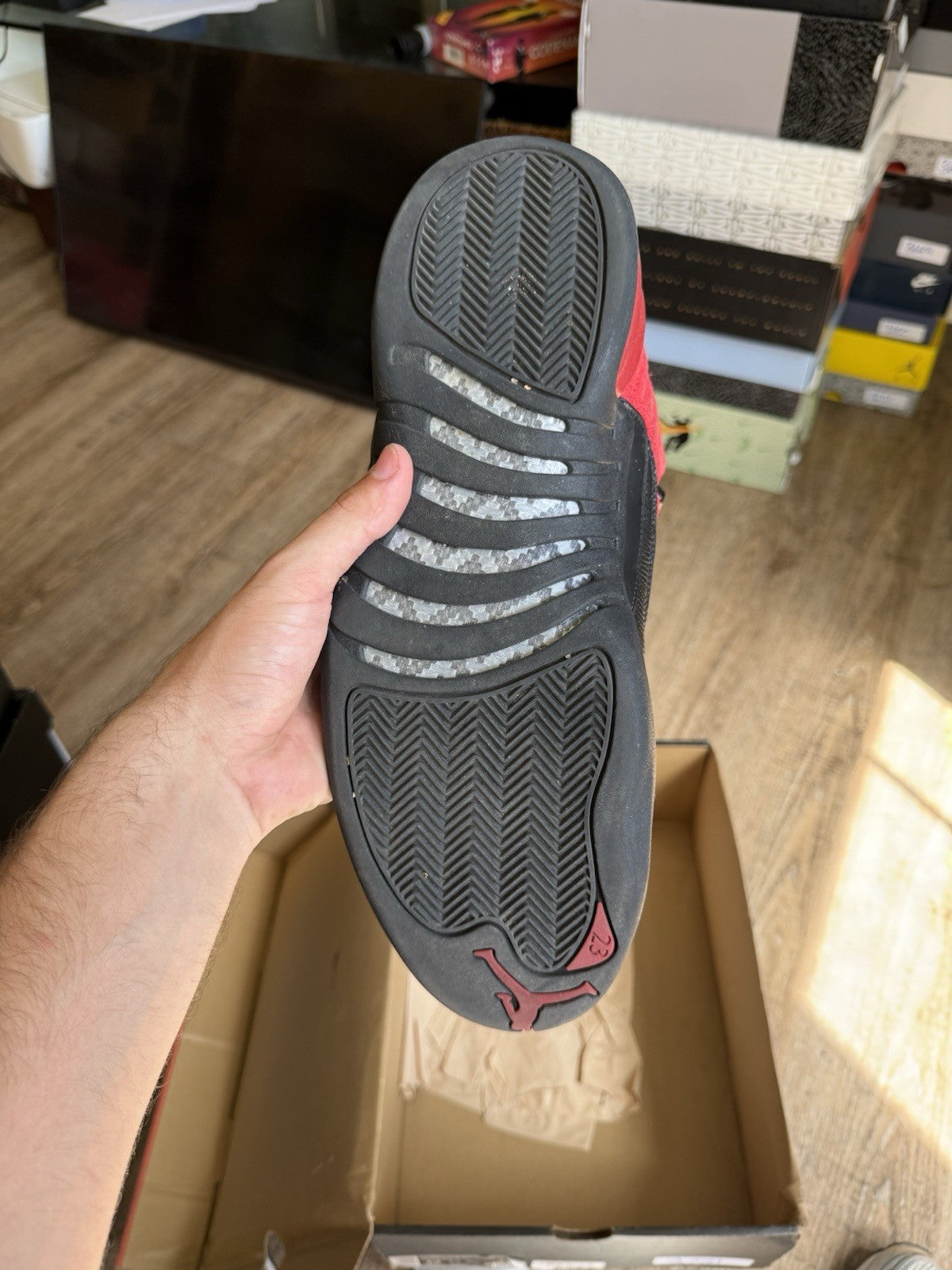 Size 13 - Jordan 12 Retro Reverse Flu Game