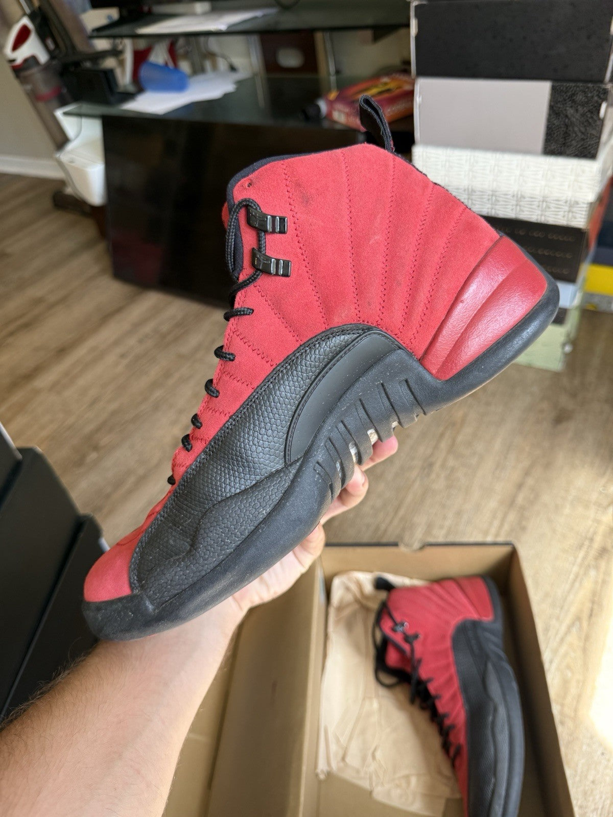 Size 13 - Jordan 12 Retro Reverse Flu Game