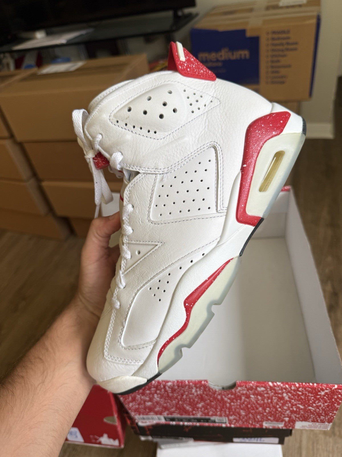Size 10 - Jordan 6 Retro Red Oreo
