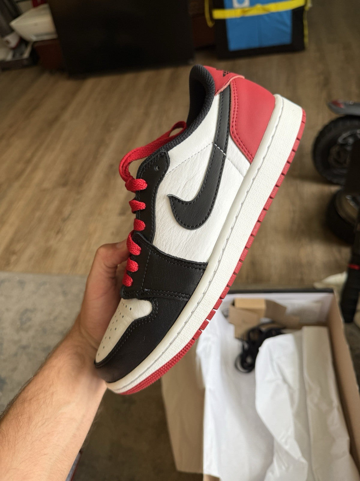 Size 8 - Air Jordan 1 Retro OG Low Black Toe