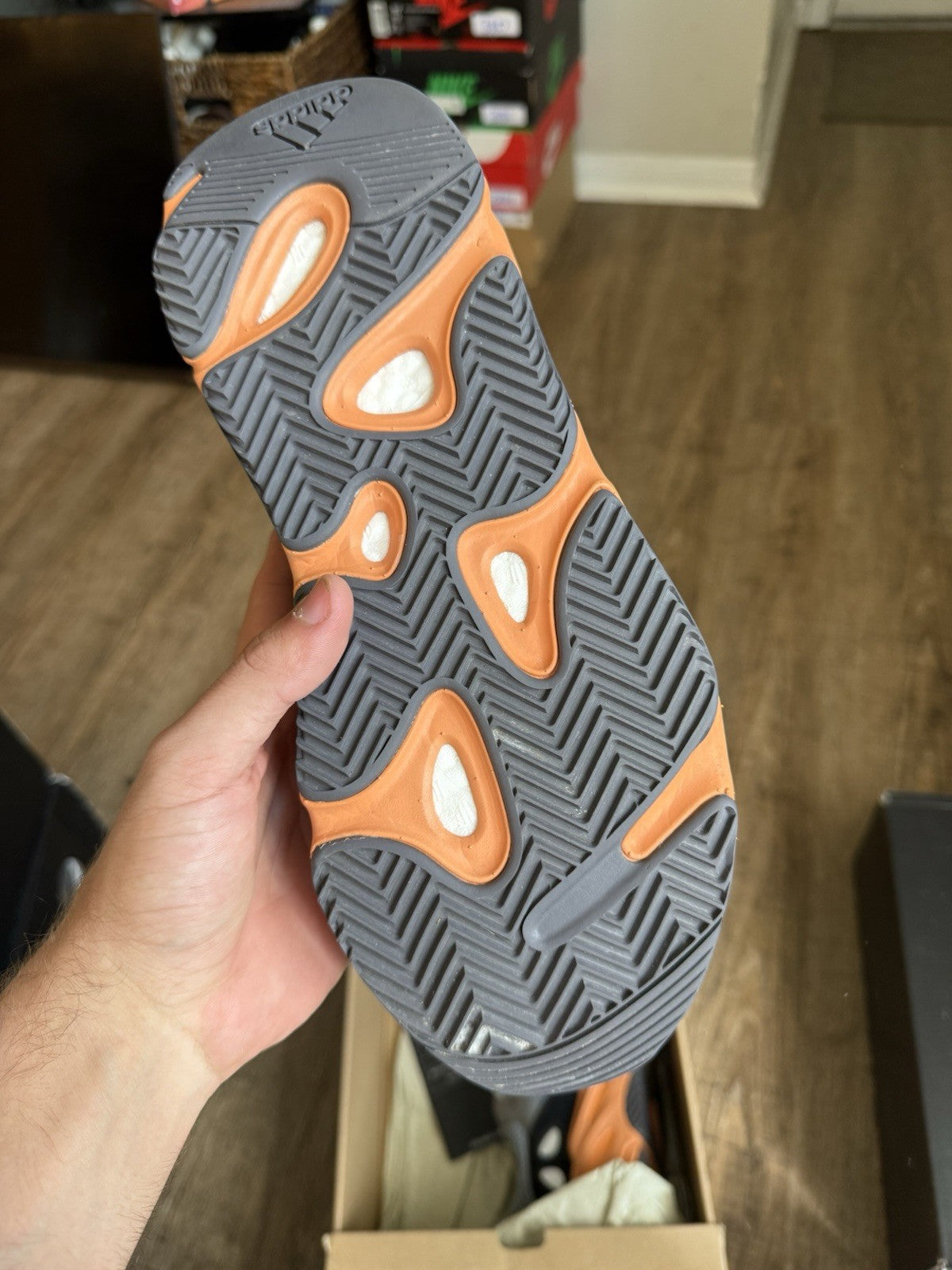 Size 10.5 - adidas Yeezy Boost 700 Wash Orange