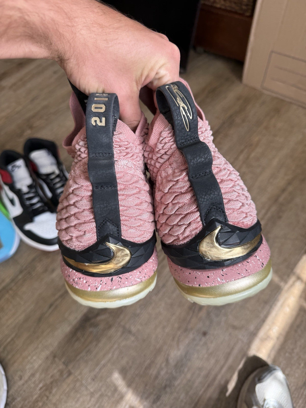 Size 14 - Nike LeBron 15 Rust Pink