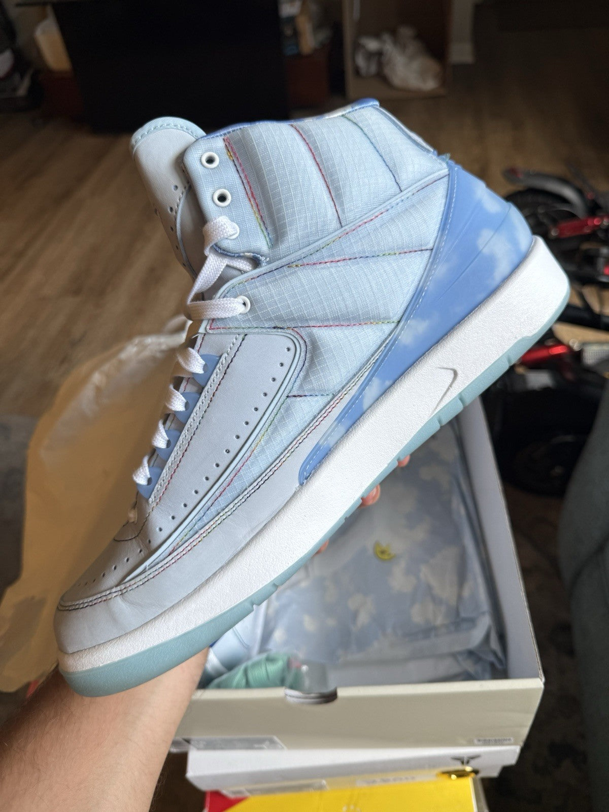 Size 11.5 - Jordan 2 Retro x J. Balvin Blue 2022 Super Clean!!