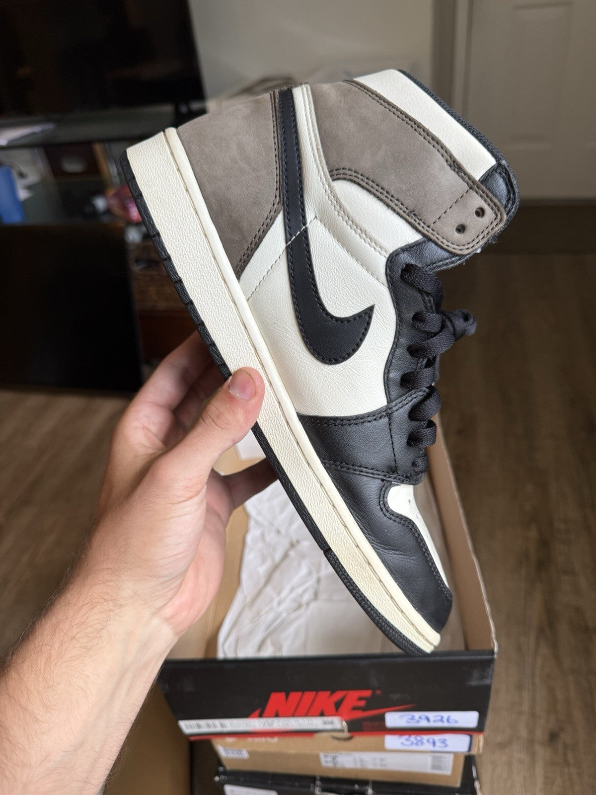 Size 10 - Jordan 1 Retro OG High Dark Mocha
