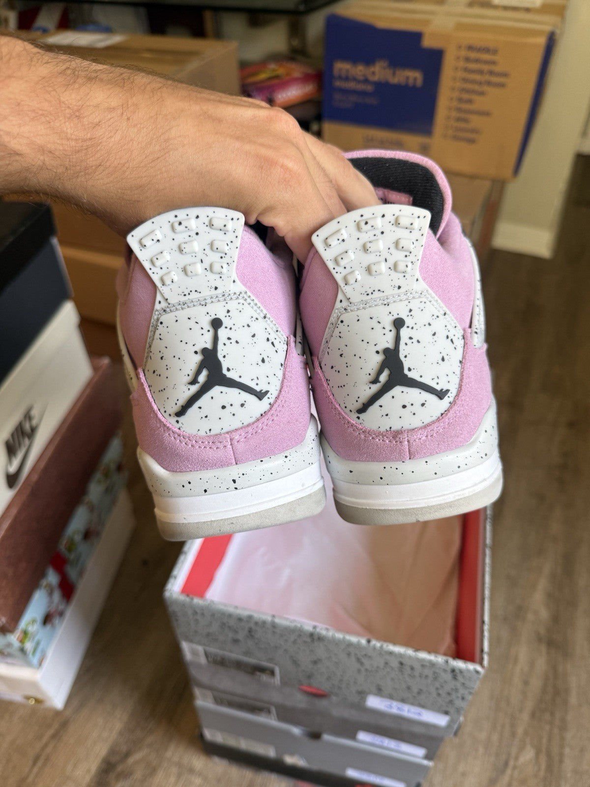 Size 9M/10.5W - Jordan 4 Retro Orchid