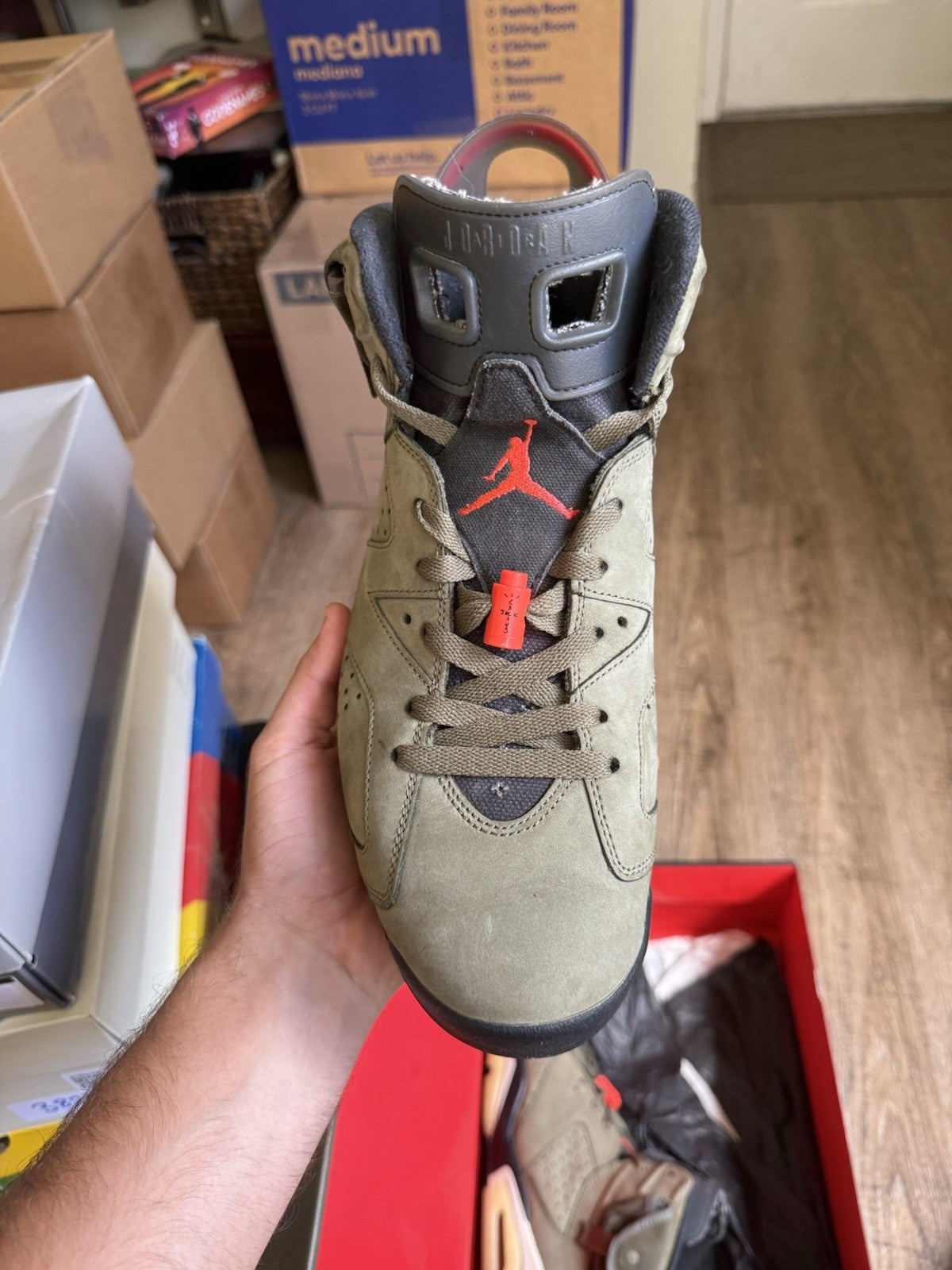Size 11 - Jordan 6 Retro x Travis Scott Olive