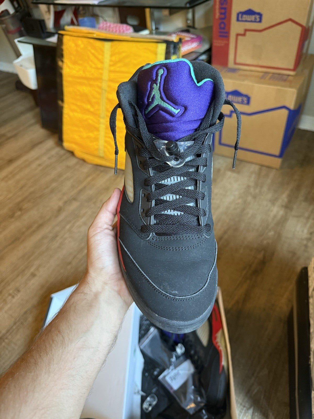 Size 10.5 - Jordan 5 Retro Top 3 Black (2020)