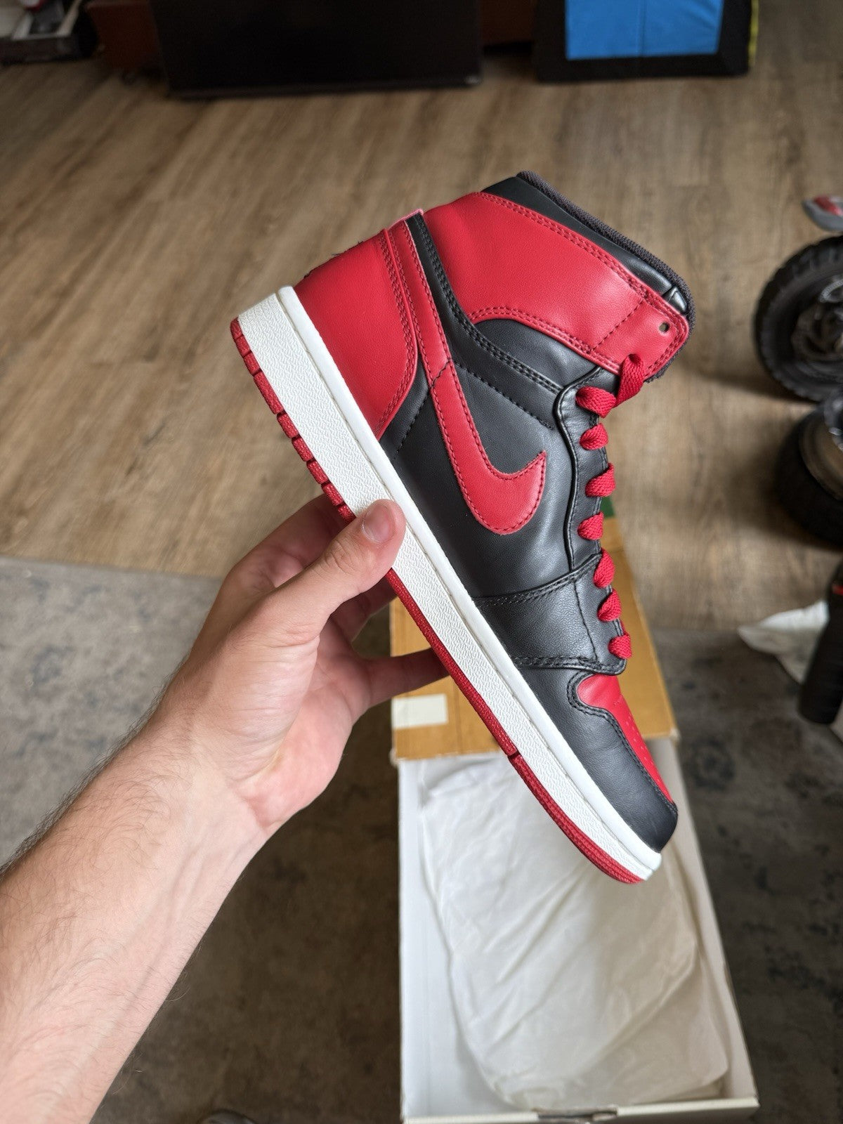 Size 7.5 - Air Jordan 1 Retro DMP High Bulls Celtics Pack (Lightly Worn)