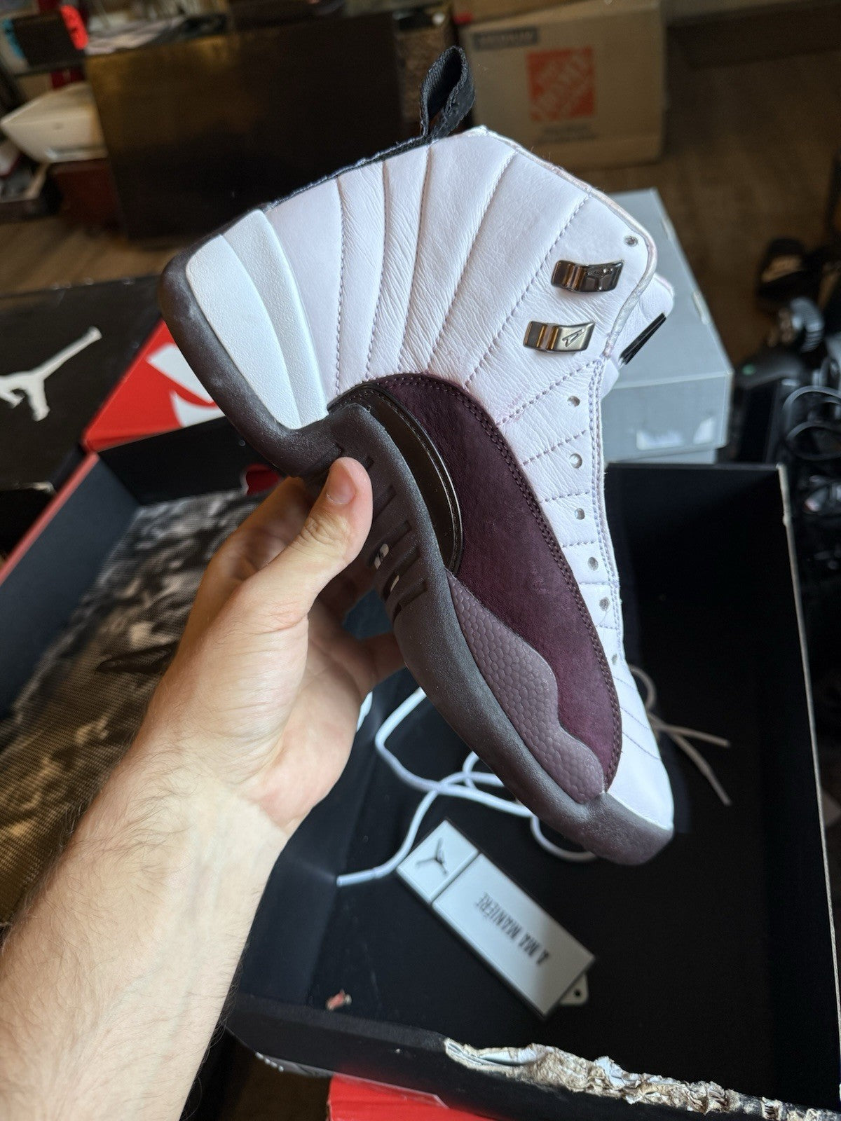 Size 8M/9.5W - Jordan 12 Retro SP x A Ma Maniere Mid White W