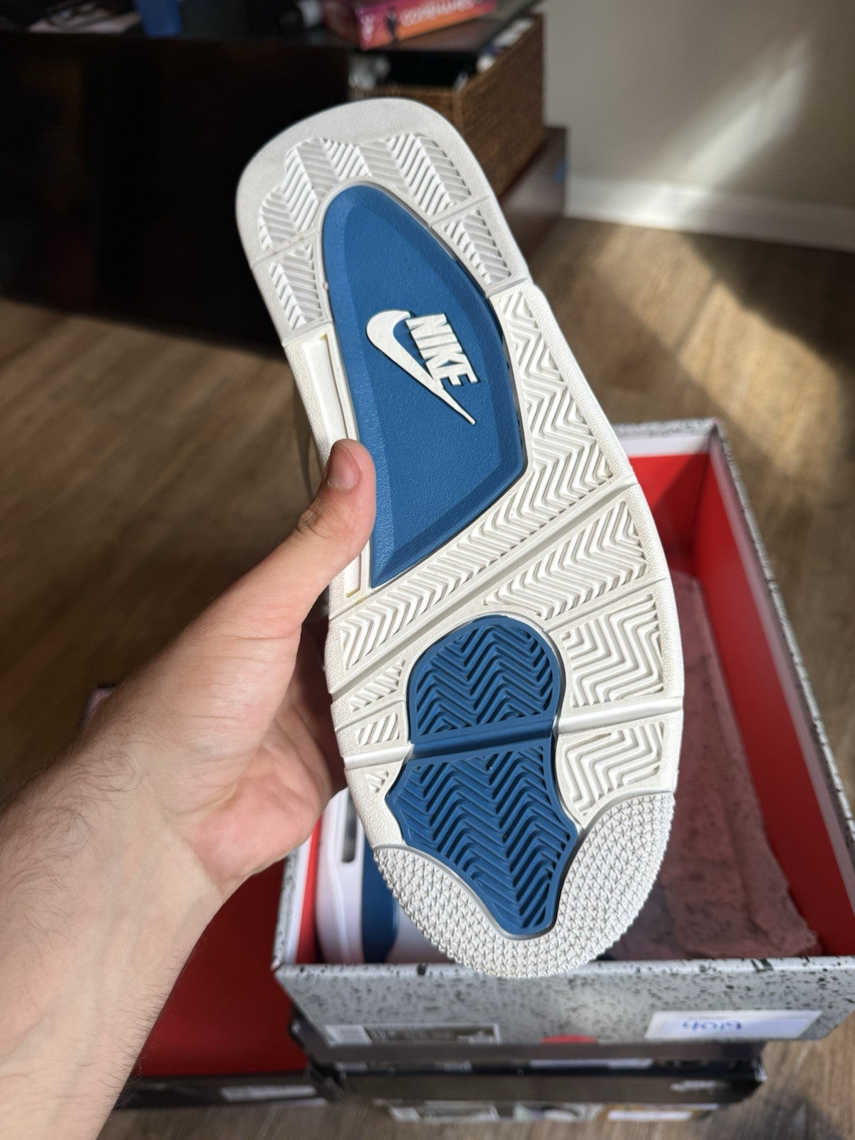 Size 10.5 - Jordan 4 Retro Military Blue