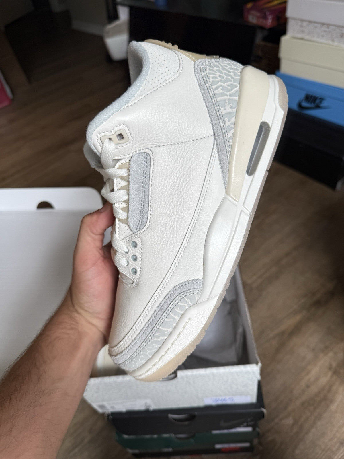 Size 8 -Jordan 3 Craft Ivory