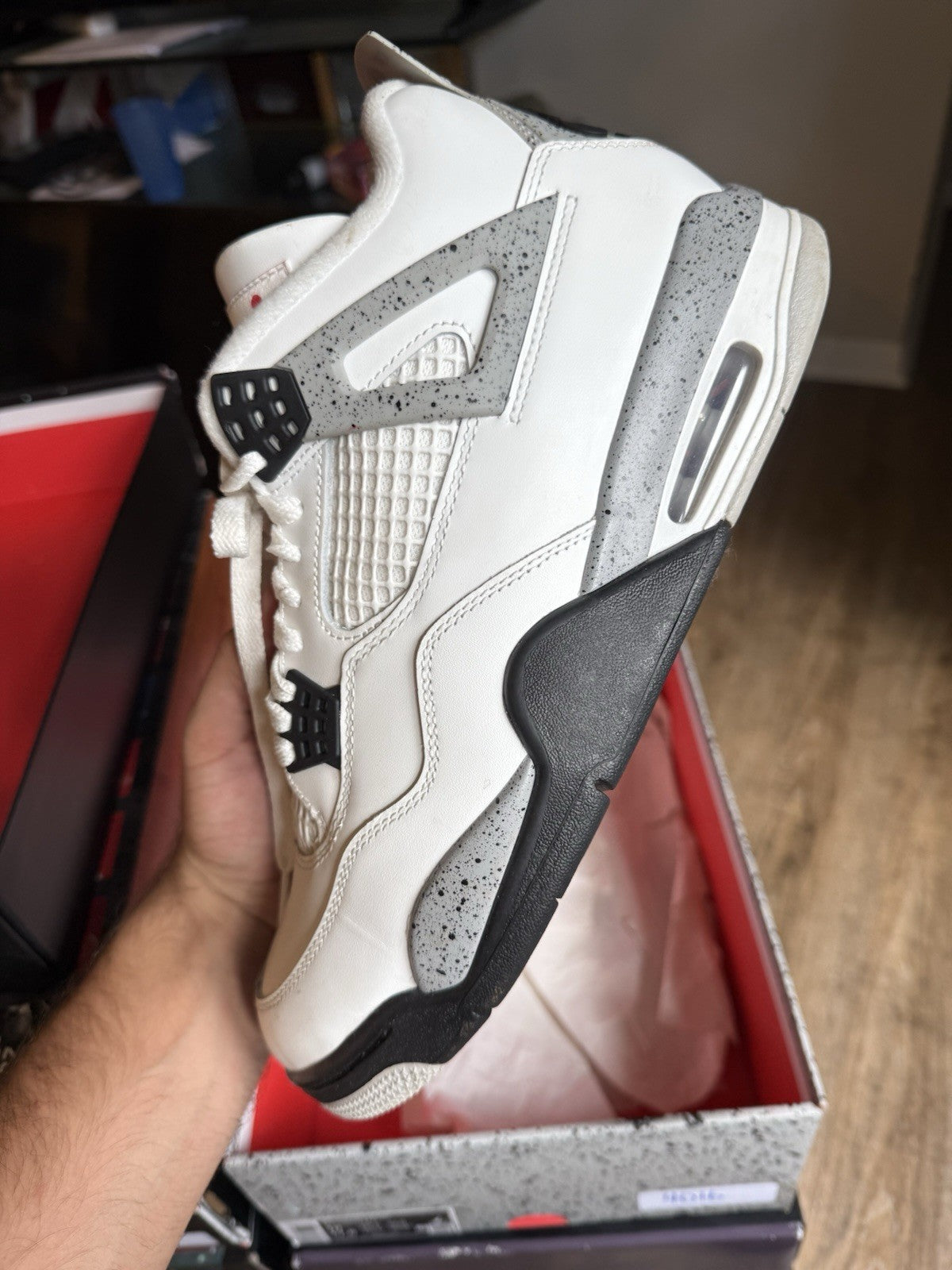 Size 10 - Jordan 4 Retro OG White Cement (2025)