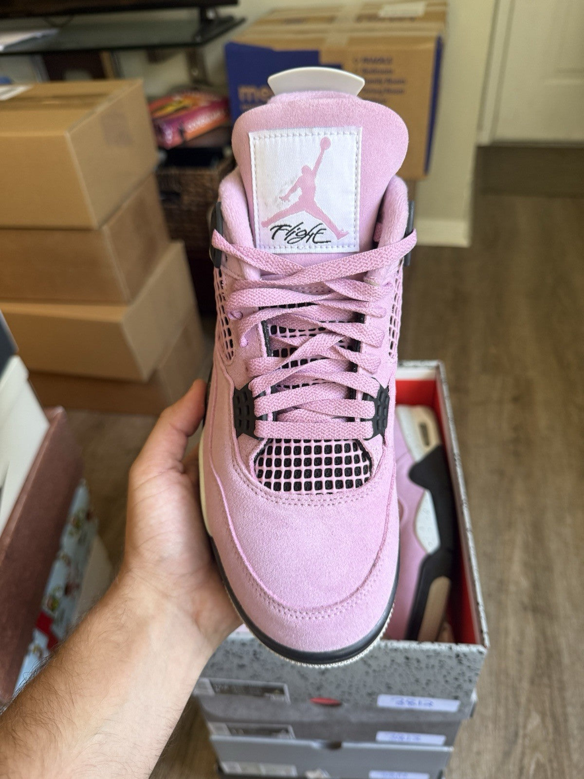 Size 9M/10.5W - Jordan 4 Retro Orchid