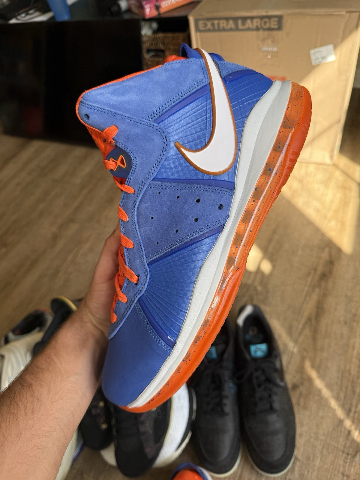Size 14 - Lebrons 8 Hardwood Classics  (New No Box)
