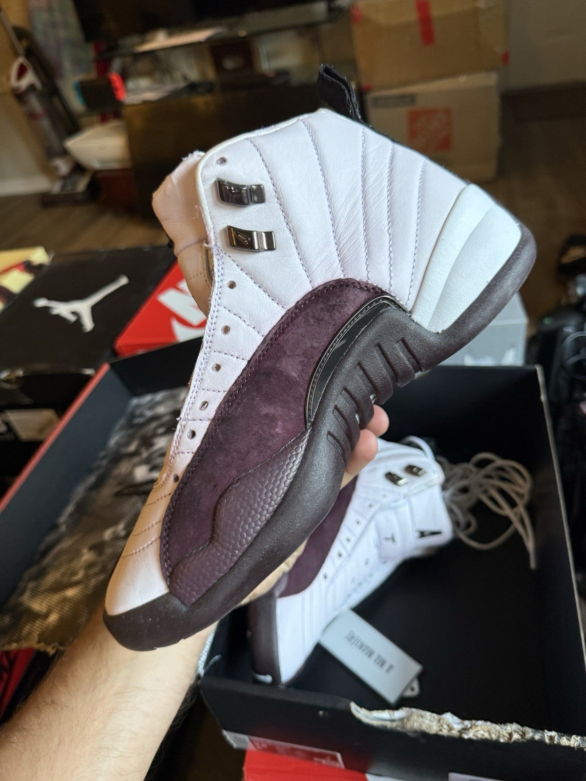 Size 8M/9.5W - Jordan 12 Retro SP x A Ma Maniere Mid White W